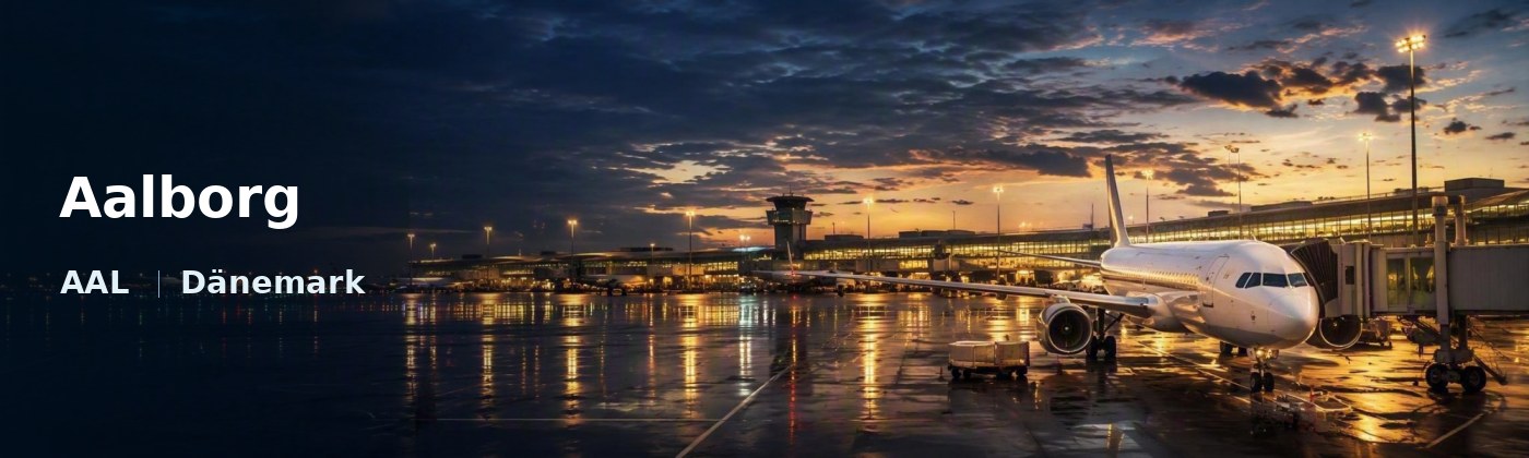 Aalborg Flughafen-Titelbild mit IATA-Code
