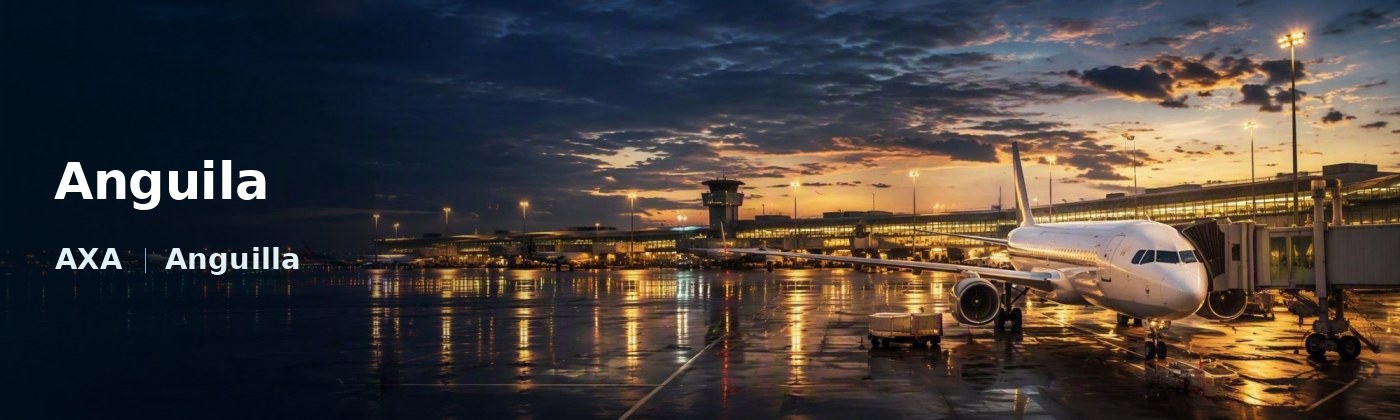 Anguila Flughafen-Titelbild mit IATA-Code