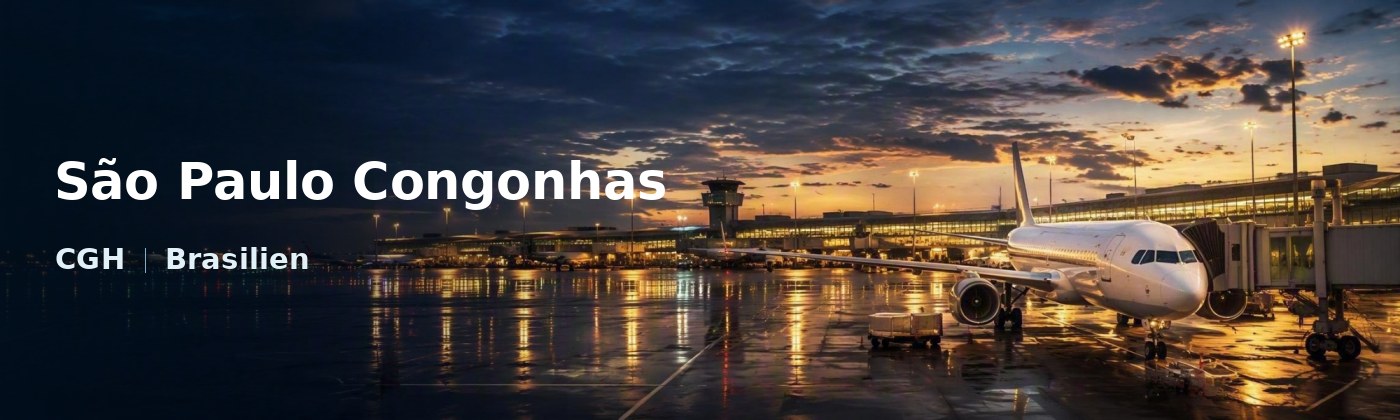 São Paulo Congonhas Flughafen-Titelbild mit IATA-Code