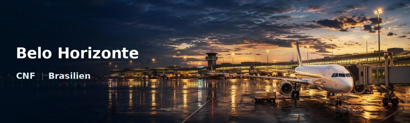 Belo Horizonte Flughafen-Titelbild mit IATA-Code