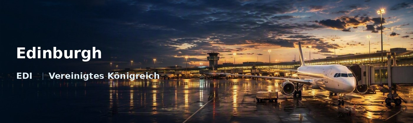 Edinburgh Flughafen-Titelbild mit IATA-Code