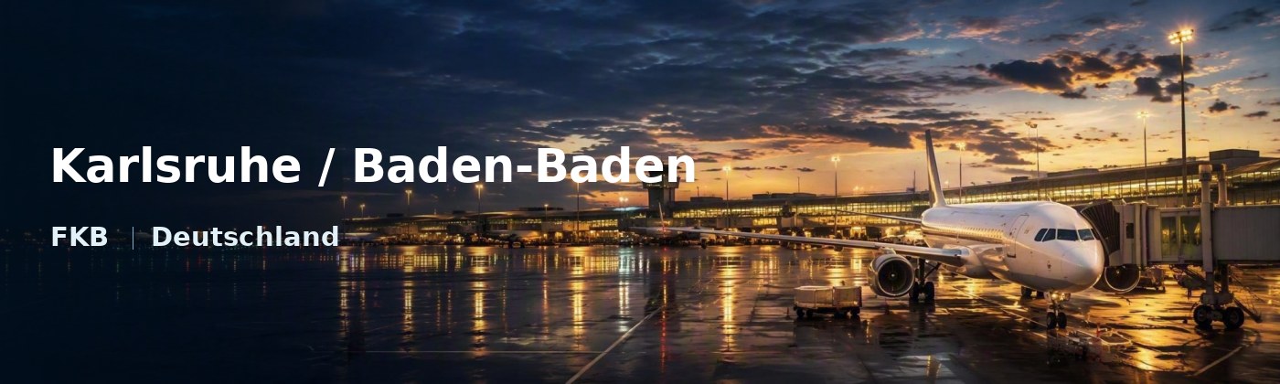 Karlsruhe / Baden-Baden Flughafen-Titelbild mit IATA-Code
