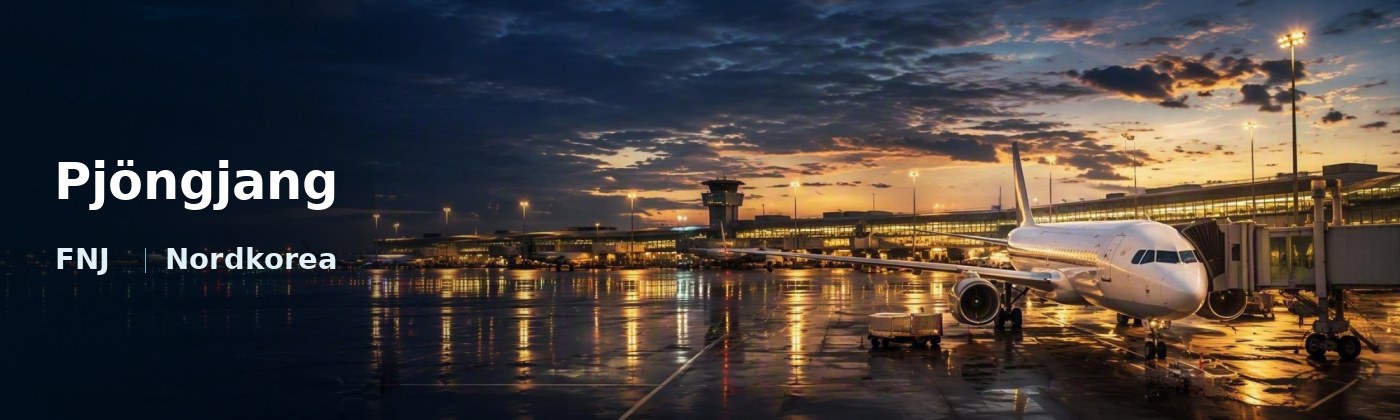 Pjöngjang Flughafen-Titelbild mit IATA-Code