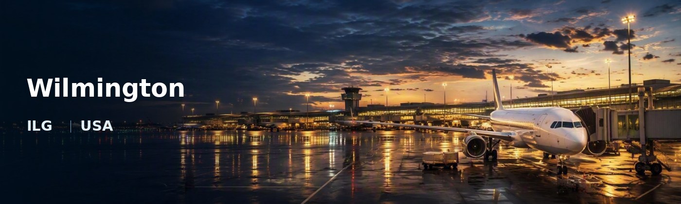 Wilmington Flughafen-Titelbild mit IATA-Code