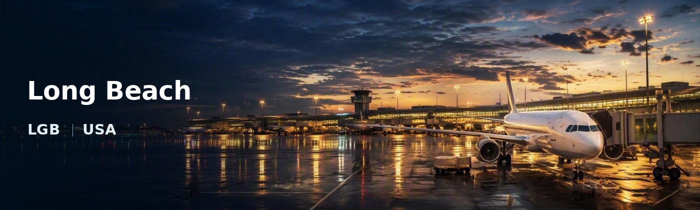 Long Beach Flughafen-Titelbild mit IATA-Code