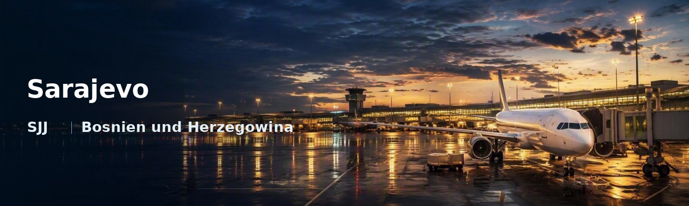 Sarajevo Flughafen-Titelbild mit IATA-Code
