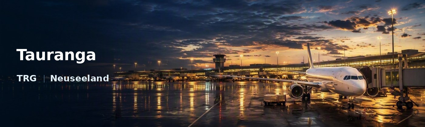 Tauranga Flughafen-Titelbild mit IATA-Code