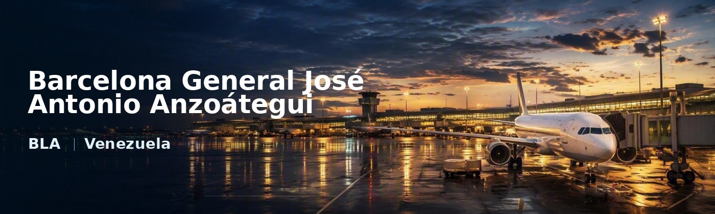 Barcelona General José Antonio Anzoátegui Flughafen-Titelbild mit IATA-Code