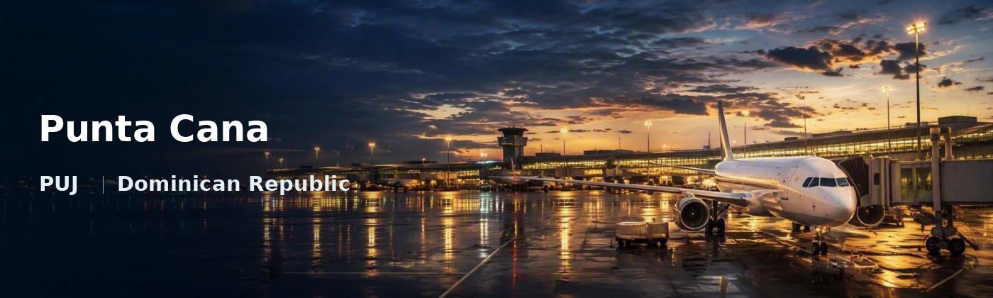Punta Cana Flughafen-Titelbild mit IATA-Code