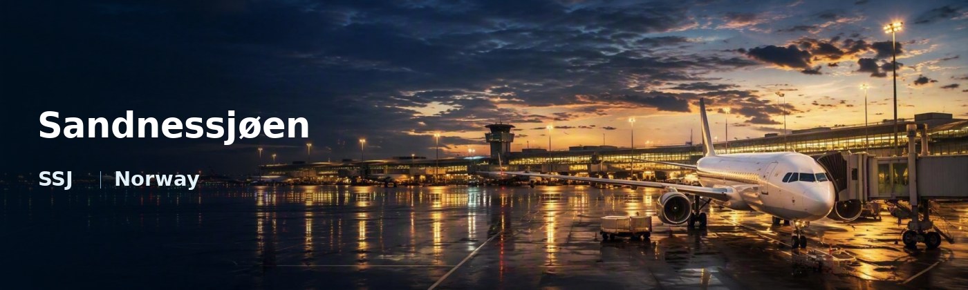 Sandnessjøen Flughafen-Titelbild mit IATA-Code