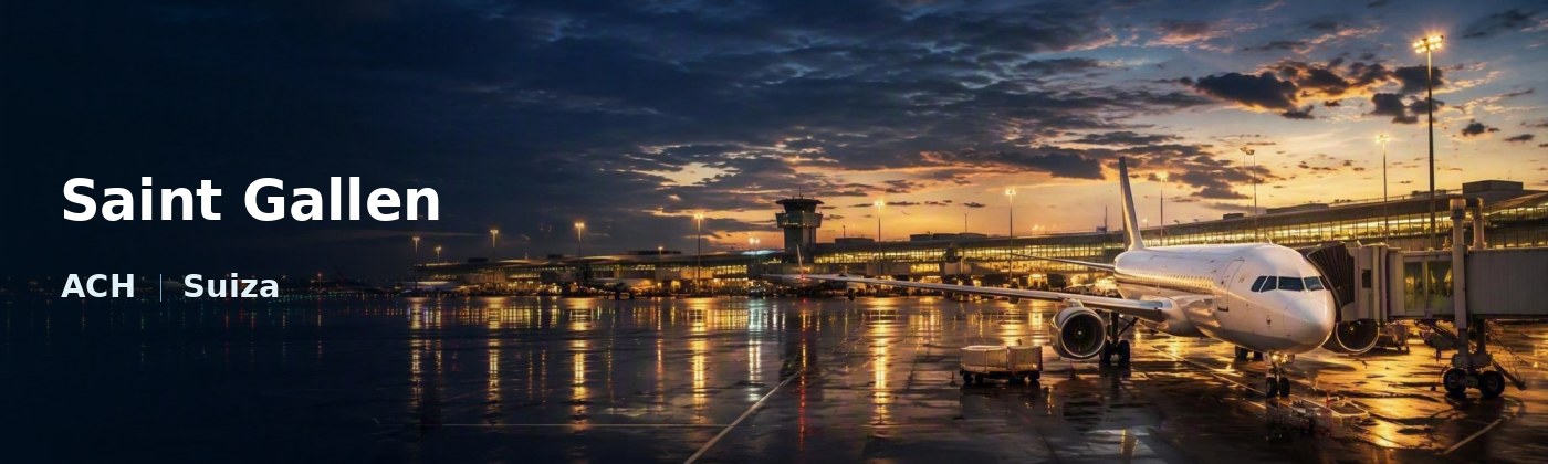 Saint Gallen Flughafen-Titelbild mit IATA-Code