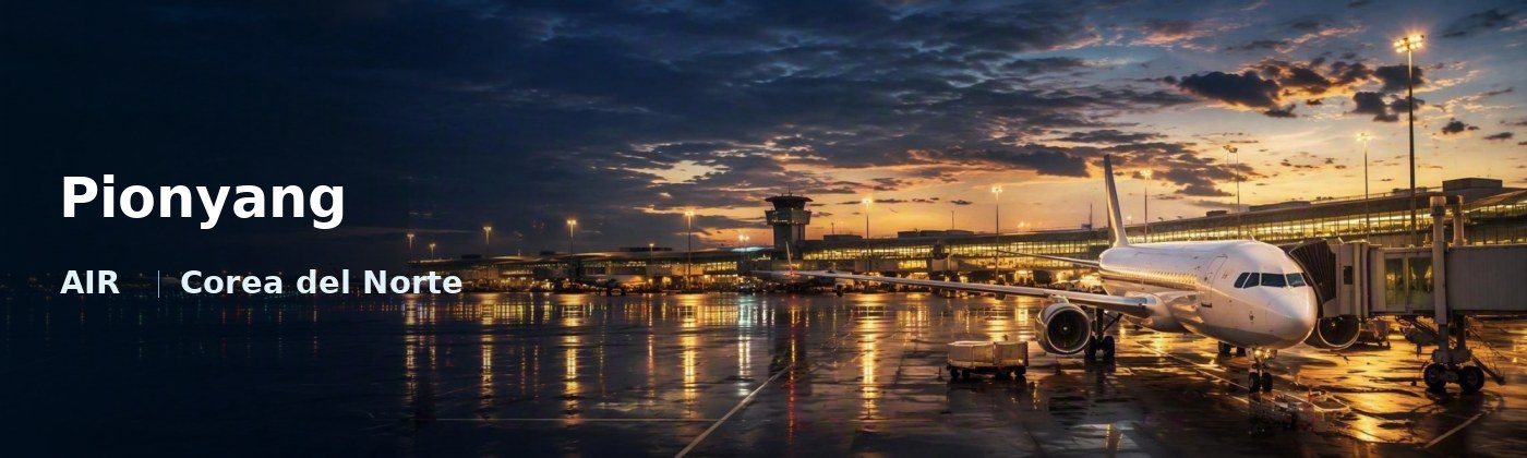 Pionyang Flughafen-Titelbild mit IATA-Code