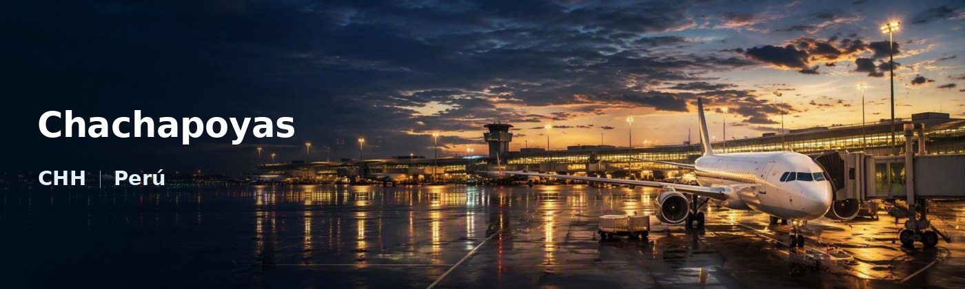 Chachapoyas Flughafen-Titelbild mit IATA-Code