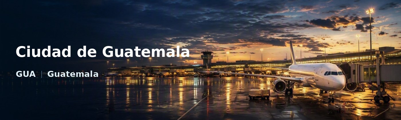 Ciudad de Guatemala Flughafen-Titelbild mit IATA-Code