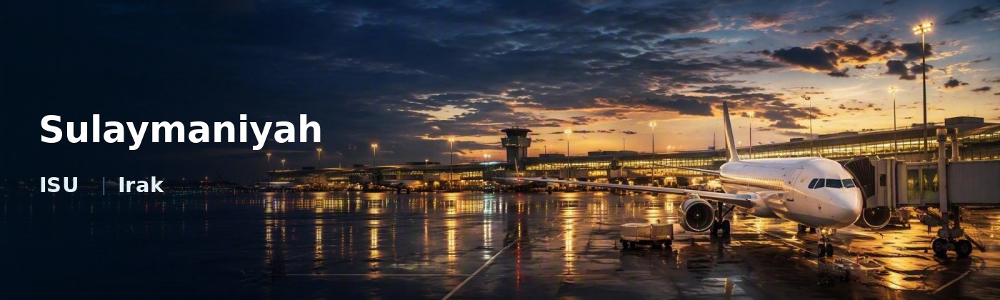 Sulaymaniyah Flughafen-Titelbild mit IATA-Code