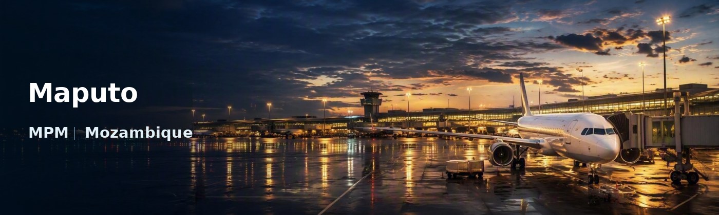 Maputo Flughafen-Titelbild mit IATA-Code