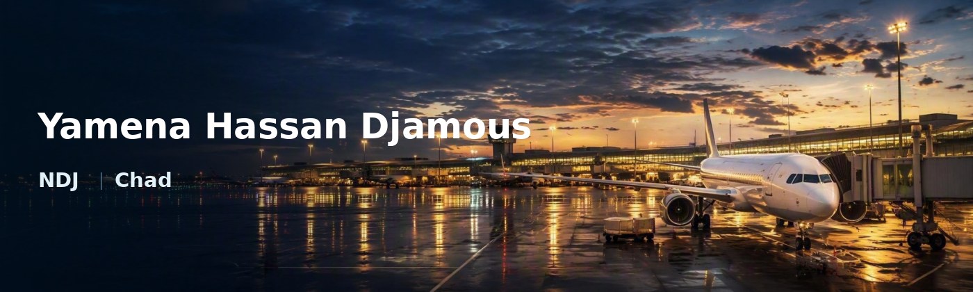 Yamena Hassan Djamous Flughafen-Titelbild mit IATA-Code