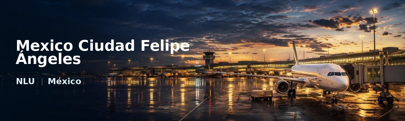 Mexico Ciudad Felipe Ángeles Flughafen-Titelbild mit IATA-Code
