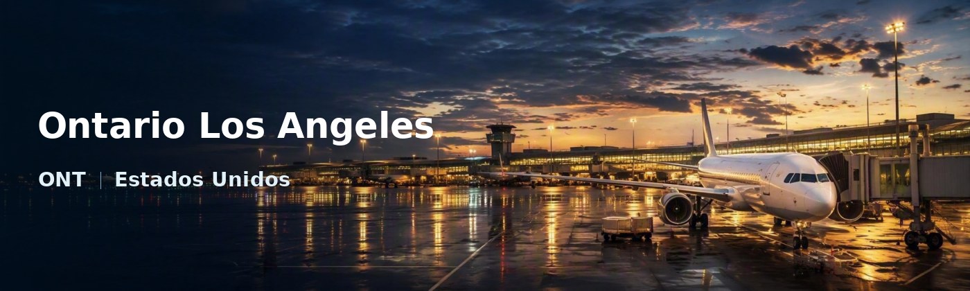 Ontario Los Angeles Flughafen-Titelbild mit IATA-Code