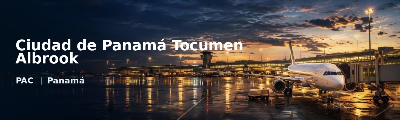 Ciudad de Panamá Tocumen Albrook Flughafen-Titelbild mit IATA-Code