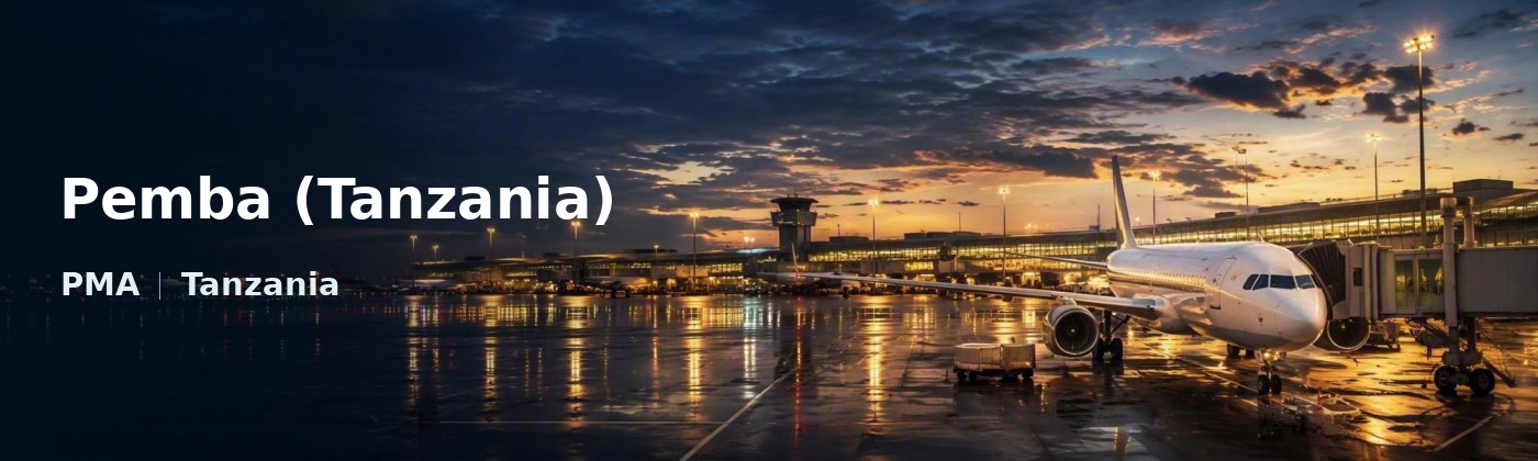 Pemba (Tanzania) Flughafen-Titelbild mit IATA-Code