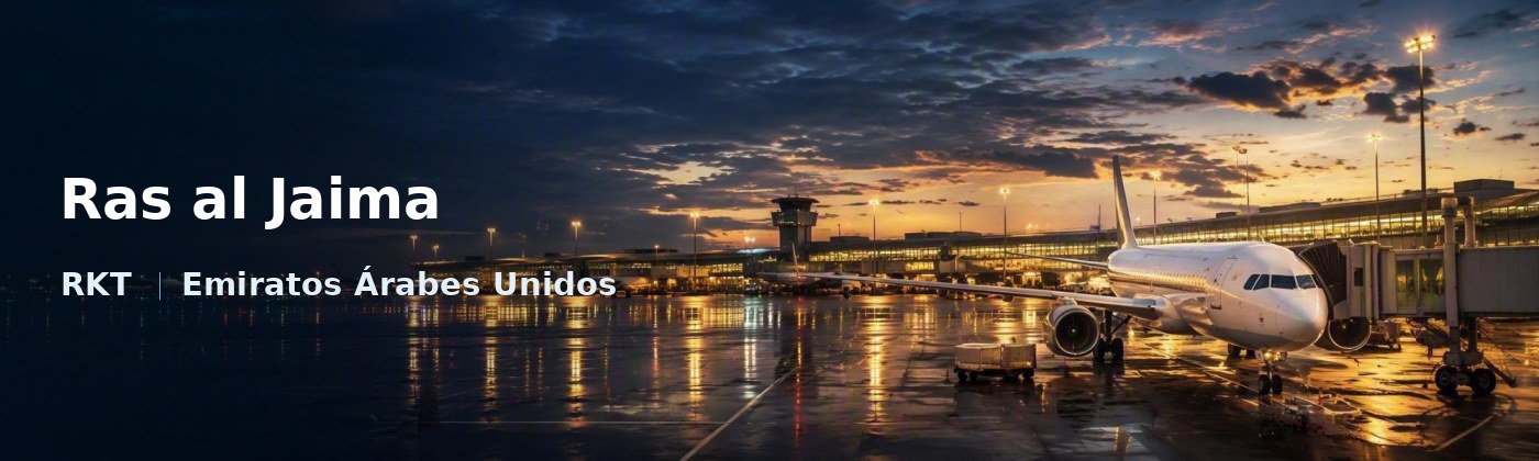 Ras al Jaima Flughafen-Titelbild mit IATA-Code
