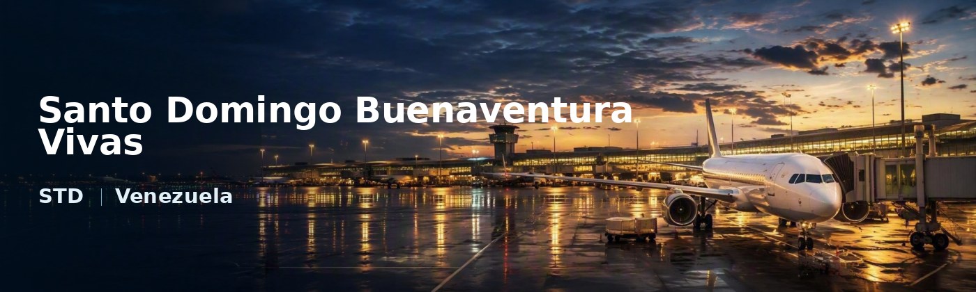 Santo Domingo Buenaventura Vivas Flughafen-Titelbild mit IATA-Code