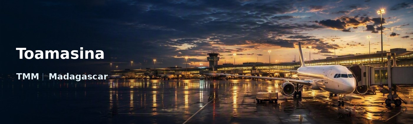 Toamasina Flughafen-Titelbild mit IATA-Code