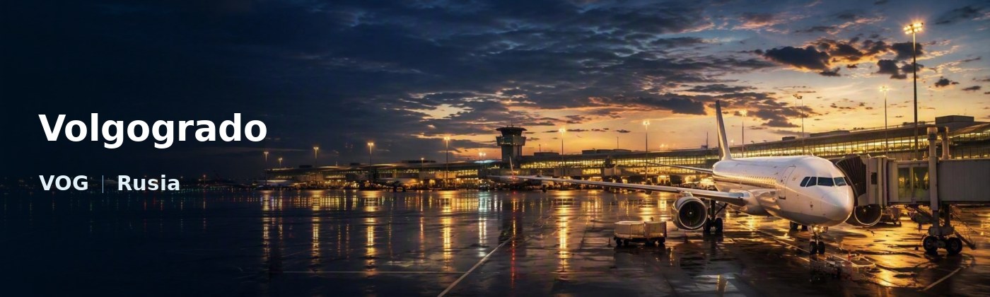 Volgogrado Flughafen-Titelbild mit IATA-Code
