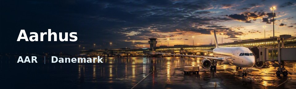 Aarhus Flughafen-Titelbild mit IATA-Code