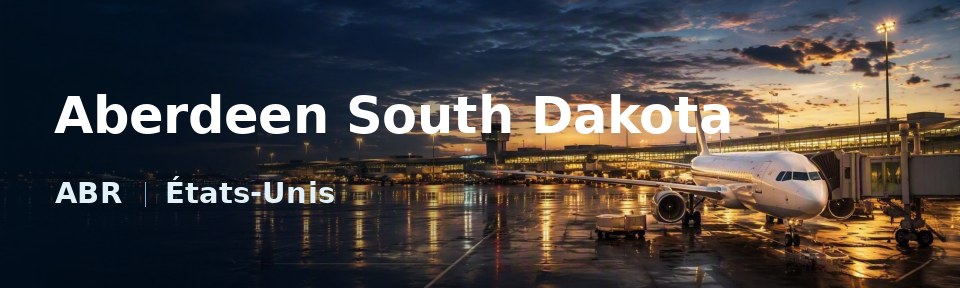 Aberdeen South Dakota Flughafen-Titelbild mit IATA-Code