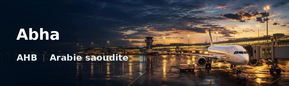 Abha Flughafen-Titelbild mit IATA-Code