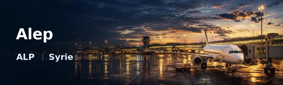 Alep Flughafen-Titelbild mit IATA-Code