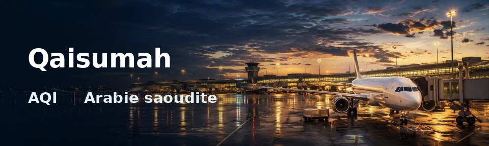 Qaisumah Flughafen-Titelbild mit IATA-Code