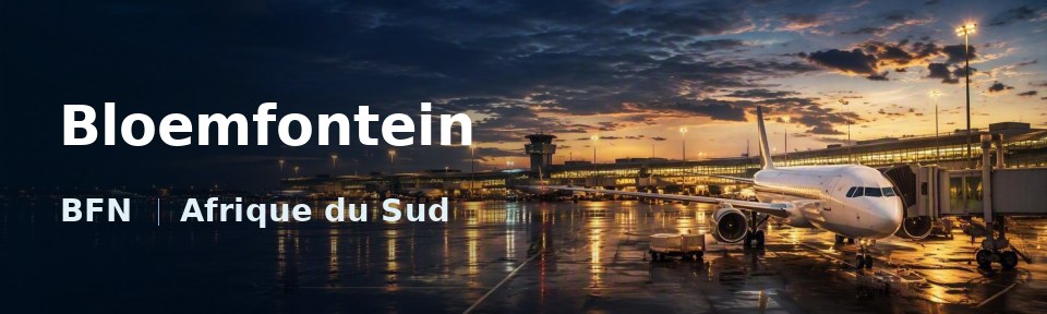 Bloemfontein Flughafen-Titelbild mit IATA-Code