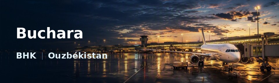 Buchara Flughafen-Titelbild mit IATA-Code