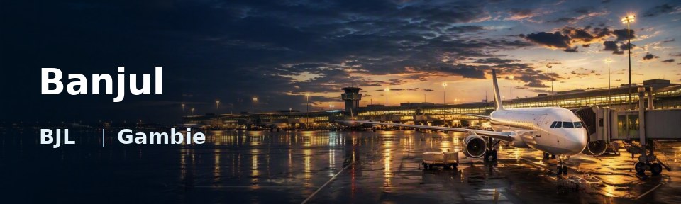 Banjul Flughafen-Titelbild mit IATA-Code