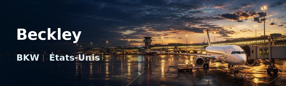 Beckley Flughafen-Titelbild mit IATA-Code