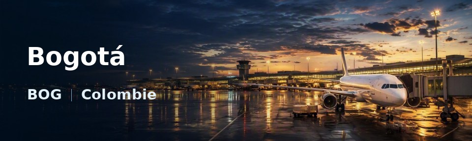 Bogotá Flughafen-Titelbild mit IATA-Code