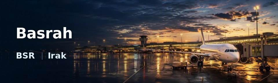 Basrah Flughafen-Titelbild mit IATA-Code