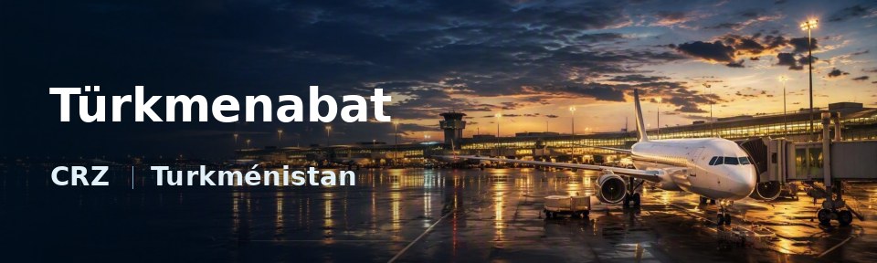 Türkmenabat Flughafen-Titelbild mit IATA-Code