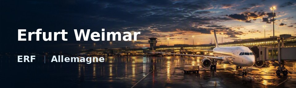 Erfurt Weimar Flughafen-Titelbild mit IATA-Code