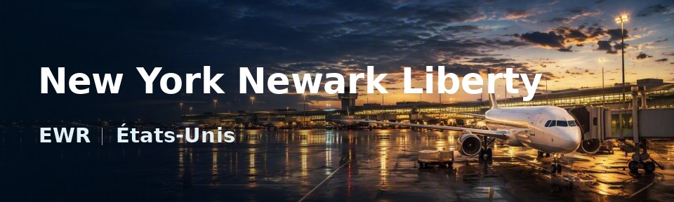 New York Newark Liberty Flughafen-Titelbild mit IATA-Code