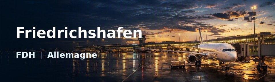 Friedrichshafen Flughafen-Titelbild mit IATA-Code
