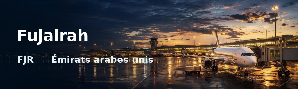 Fujairah Flughafen-Titelbild mit IATA-Code