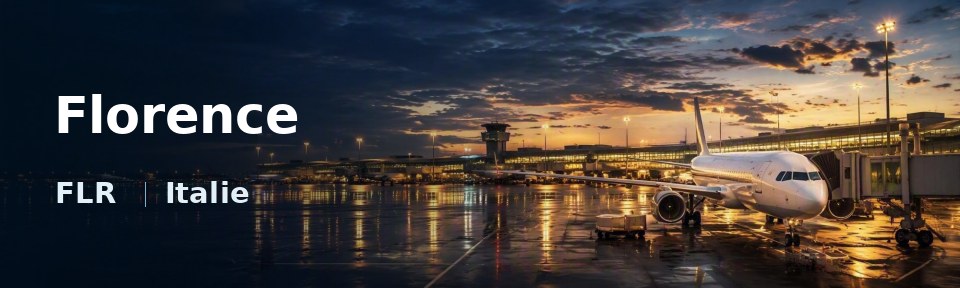 Florence Flughafen-Titelbild mit IATA-Code