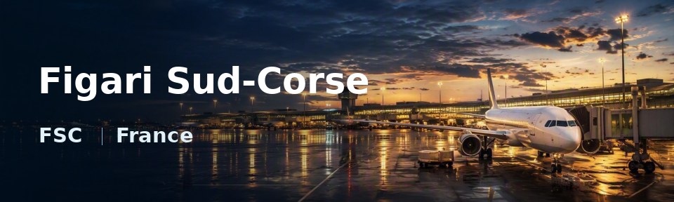 Figari Sud-Corse Flughafen-Titelbild mit IATA-Code