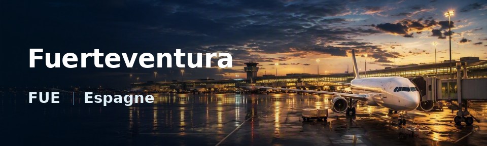 Fuerteventura Flughafen-Titelbild mit IATA-Code