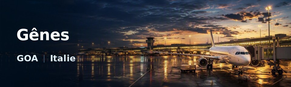 Gênes Flughafen-Titelbild mit IATA-Code
