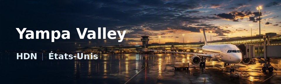 Yampa Valley Flughafen-Titelbild mit IATA-Code